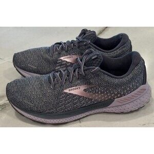 Brooks Womens Adrenaline GTS 21 1203291B528 Gray Running Shoes Sneakers SZ11